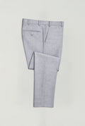 Dale Light Grey Tapered Stretch Fit Suit - Trousers