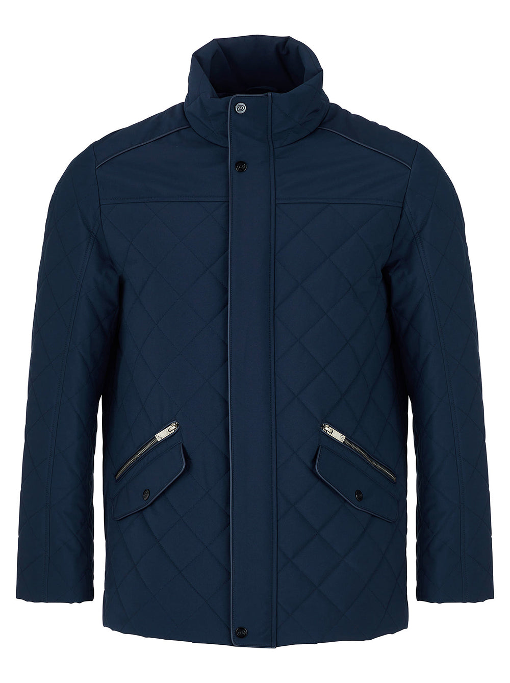 Wilson Smart Qulted Puffer Coat - Navy