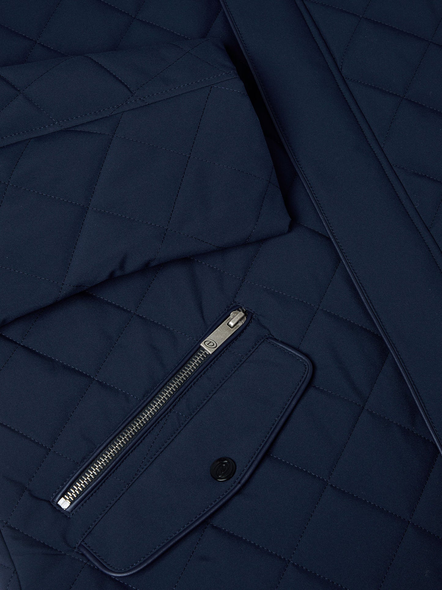 Wilson Smart Qulted Puffer Coat - Navy