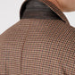 Tailored Fit Puppytooth Check Overcoat - Taupe