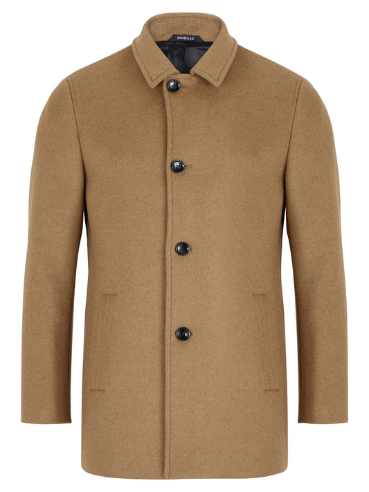 Bedford Wool-Rich Short Overcoat - Tan