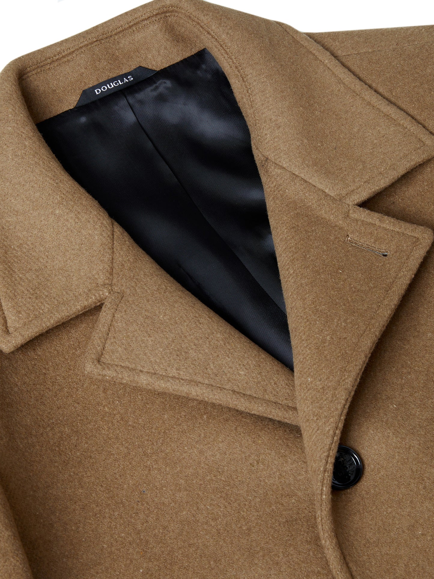 Bedford Wool-Rich Short Overcoat - Tan