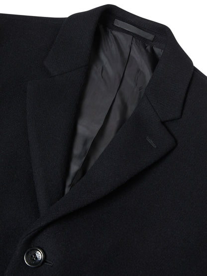 Osbourne Wool-Rich 3/4 Overcoat - Black