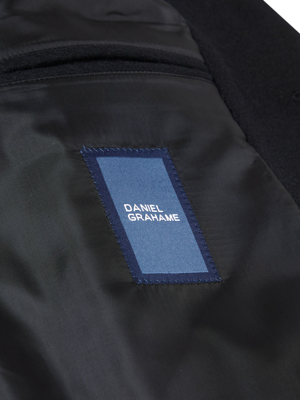 Osbourne Wool-Rich 3/4 Overcoat - Black