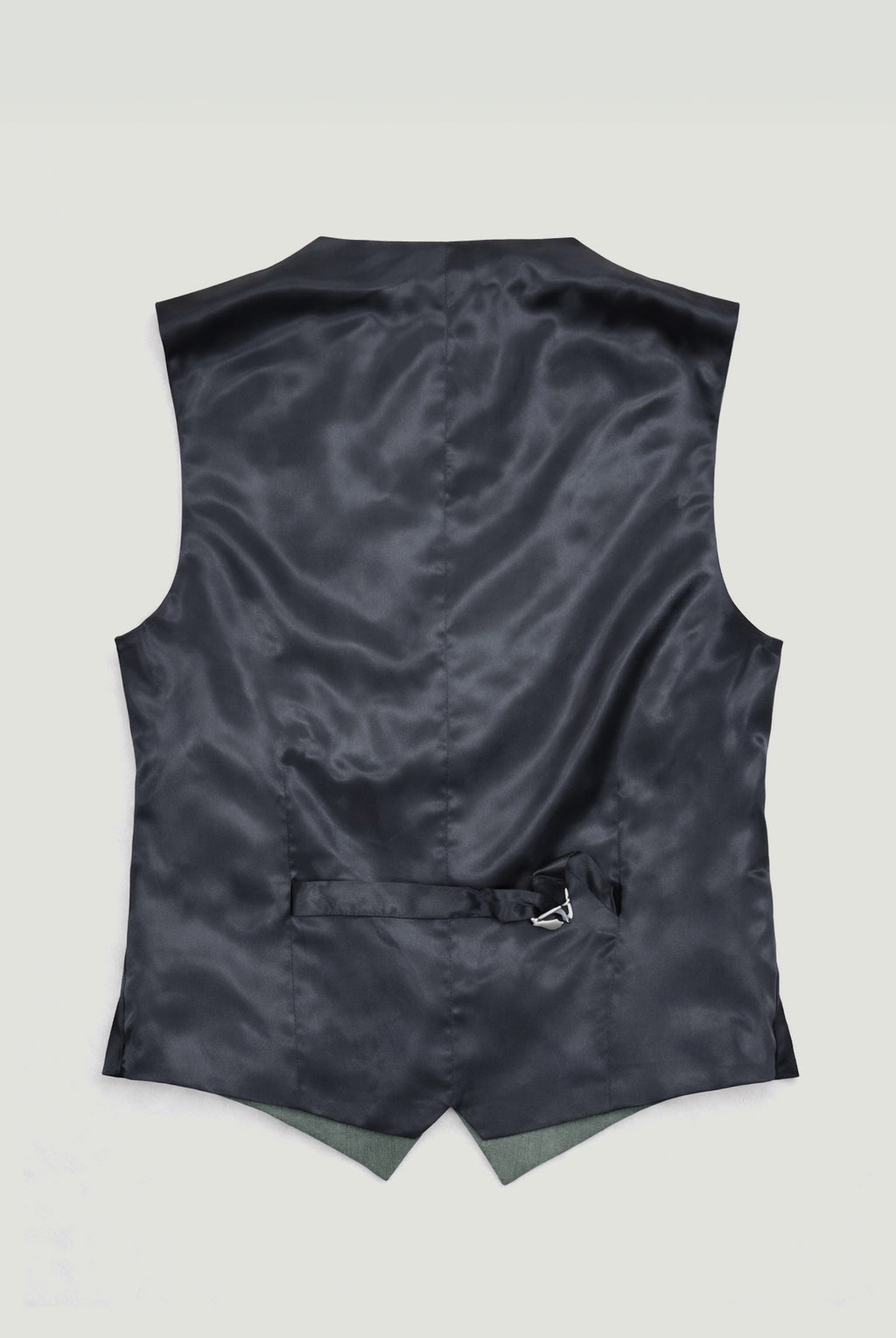 Tapered-fit Stretch Smokey Green Suit - Waistcoat