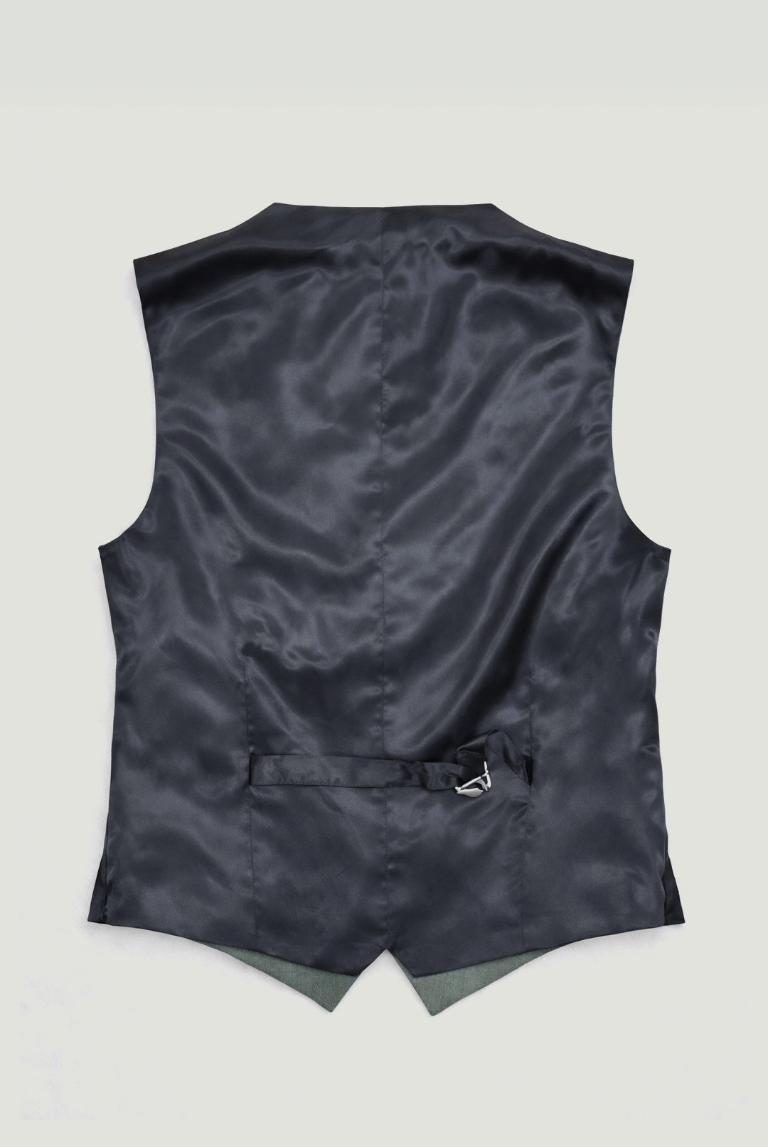 Tapered-fit Stretch Smokey Green Suit - Waistcoat