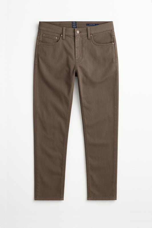 M5 FIVE Jean Pocket Cotton Chino - Mushroom