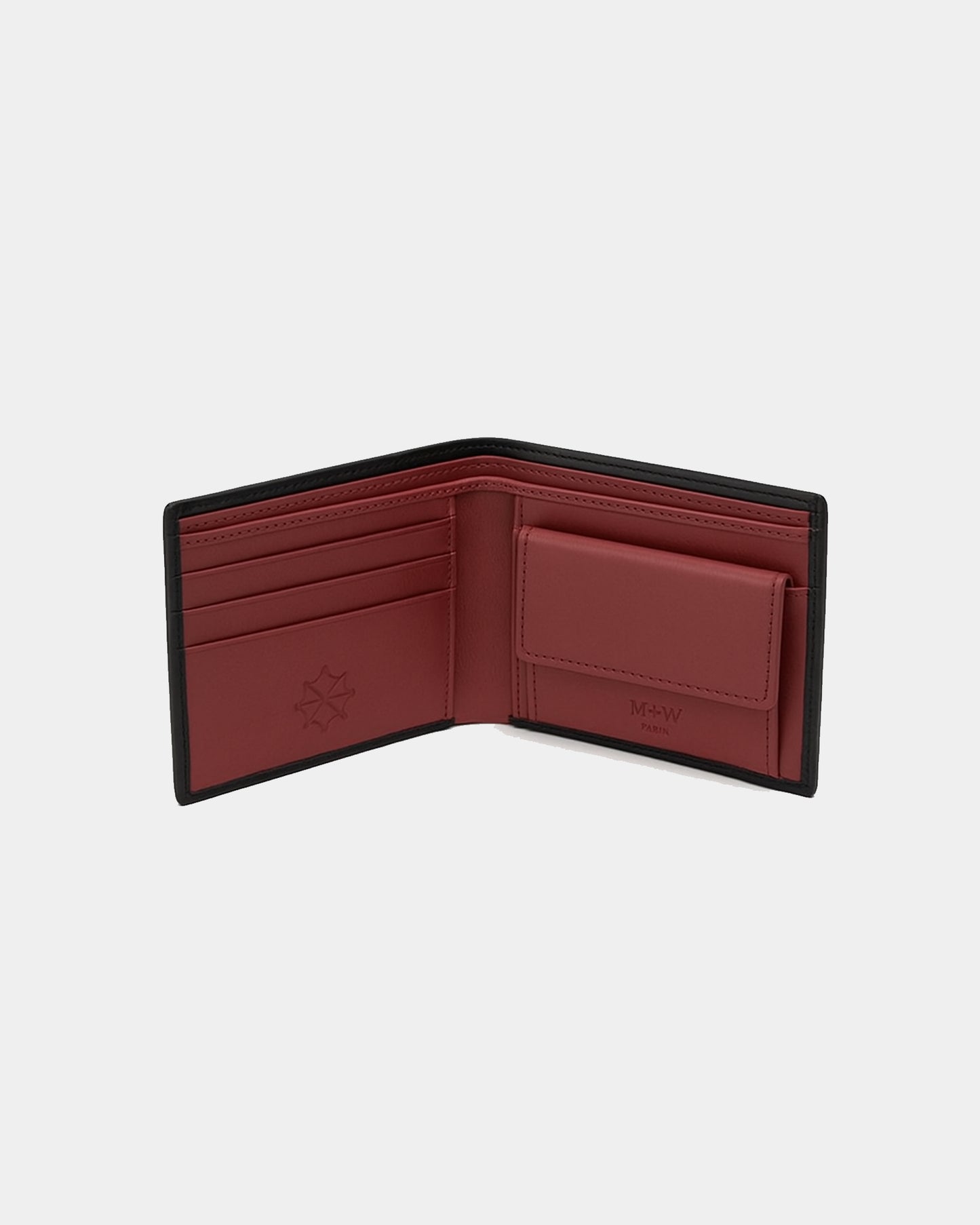 RFID Leather Wallet - Black | Red 611016SY