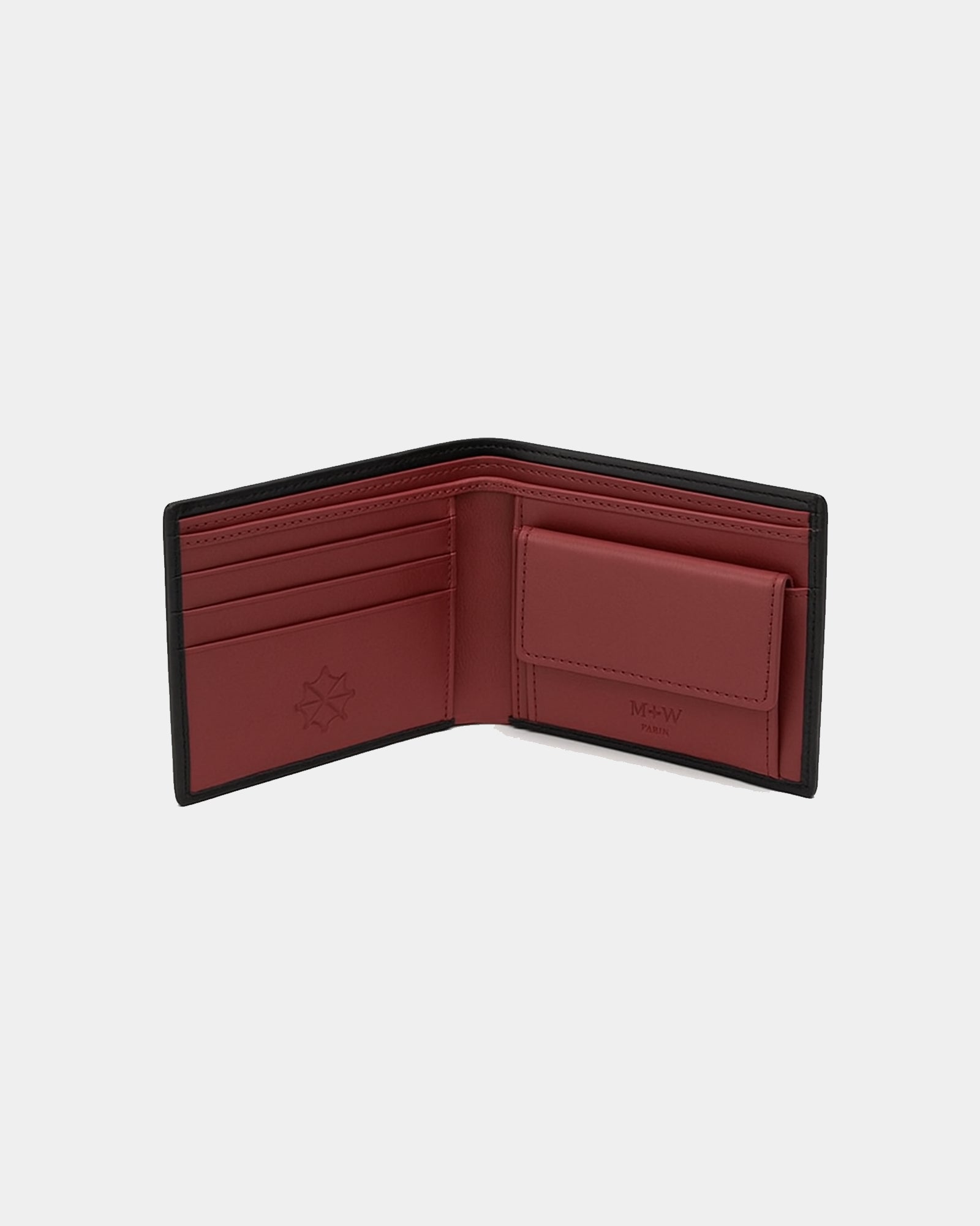 RFID Leather Wallet - Black | Red 611016SY