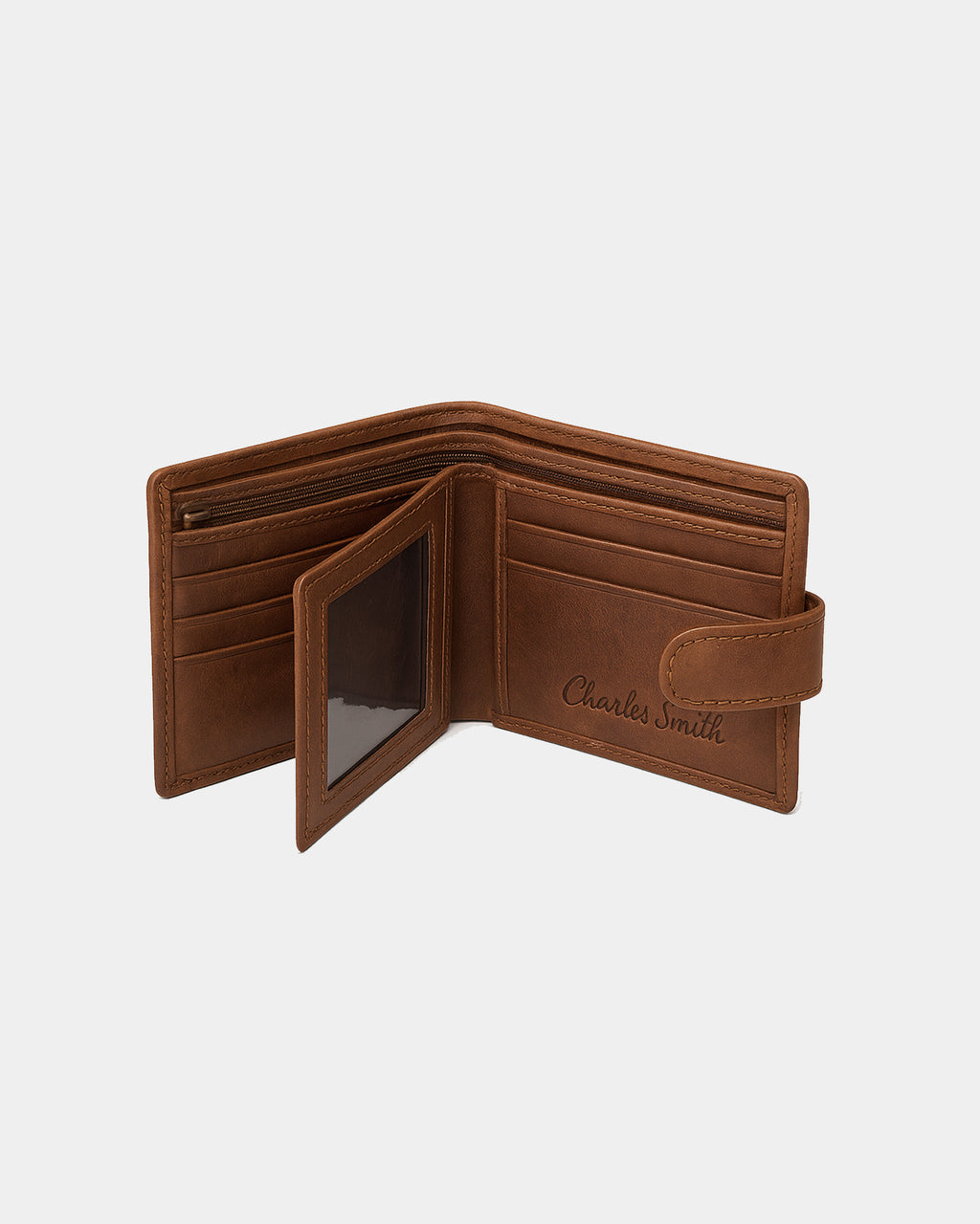 RFID Secure Leather Wallet - Tan 614009CO