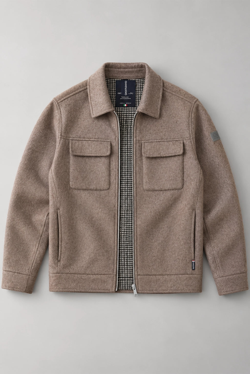Reggio Soft Wool Jacket - Mushroom