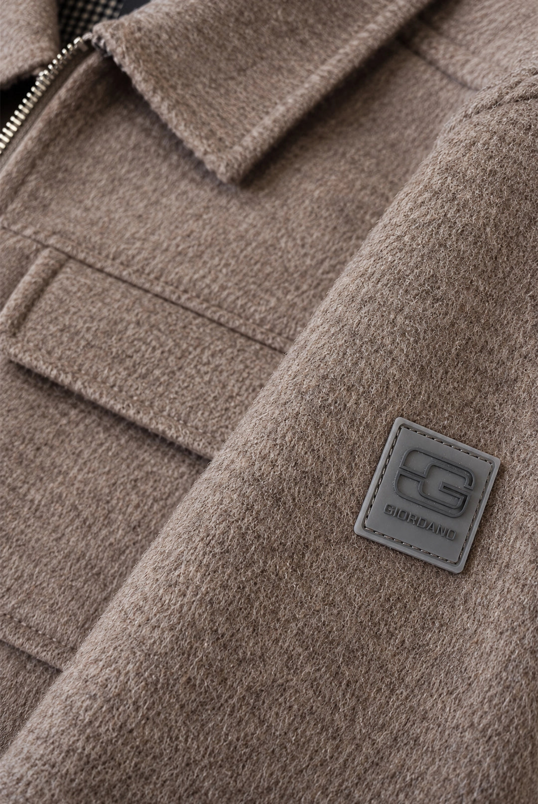 Reggio Soft Wool Jacket - Mushroom