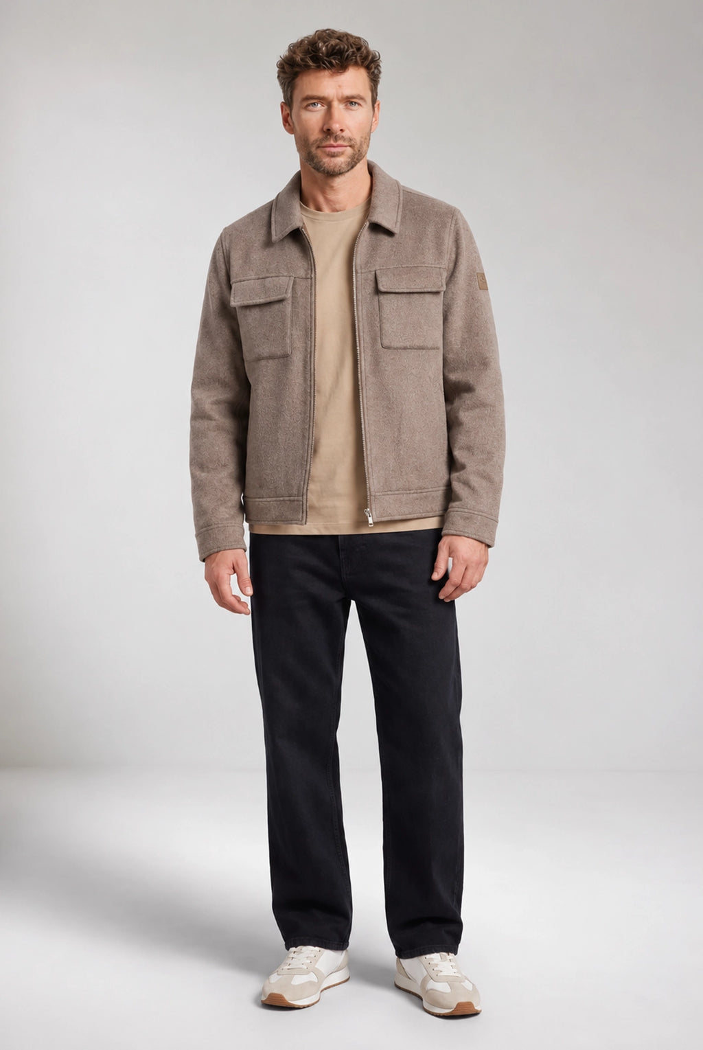 Reggio Soft Wool Jacket - Mushroom