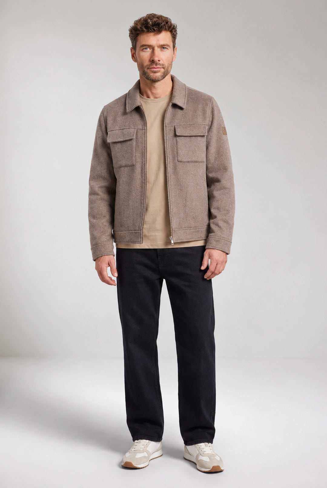Reggio Soft Wool Jacket - Mushroom