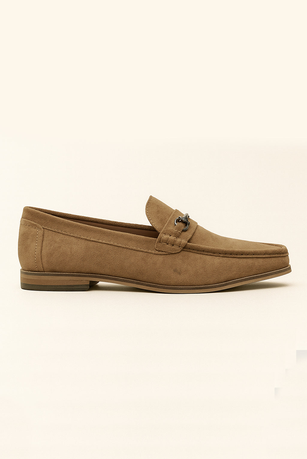 Roamers Leather Suede Loafer - Tan