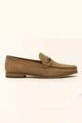 Roamers Leather Suede Loafer - Tan
