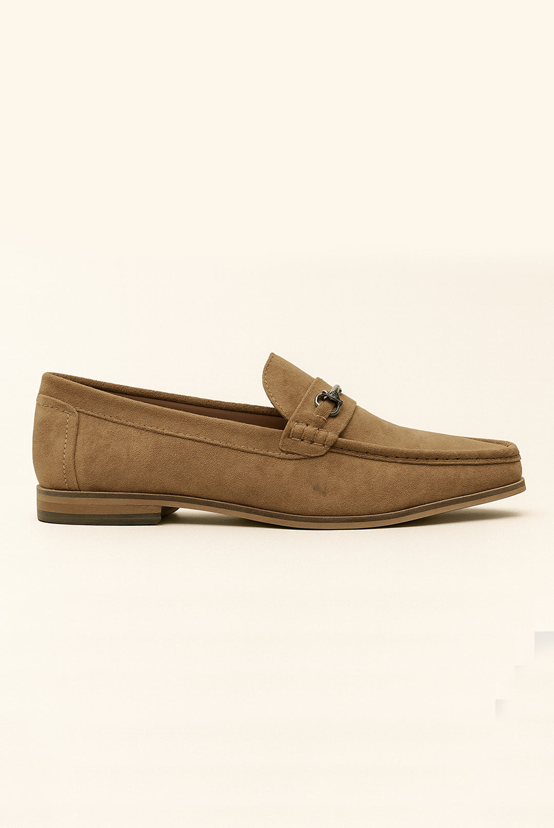 Roamers Leather Suede Loafer - Tan