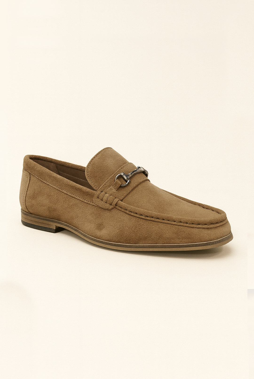 Roamers Leather Suede Loafer - Tan