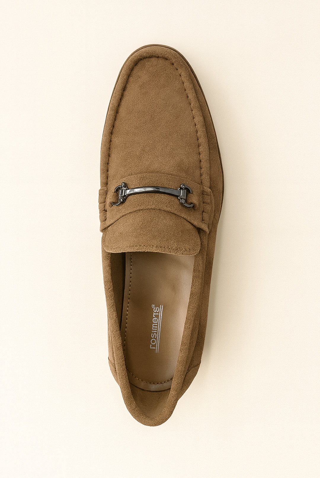 Roamers Leather Suede Loafer - Tan