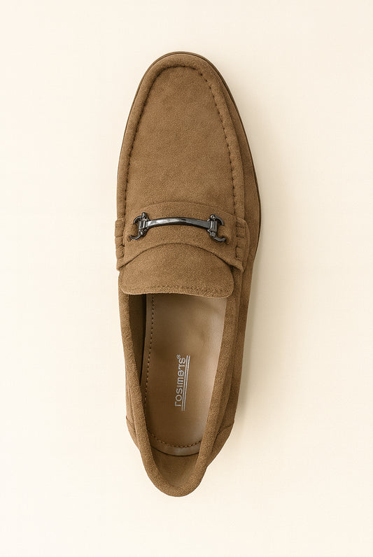Roamers Leather Suede Loafer - Tan