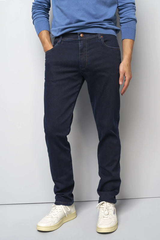 M5 Clean Dark Denim - Rainbow Stitch
