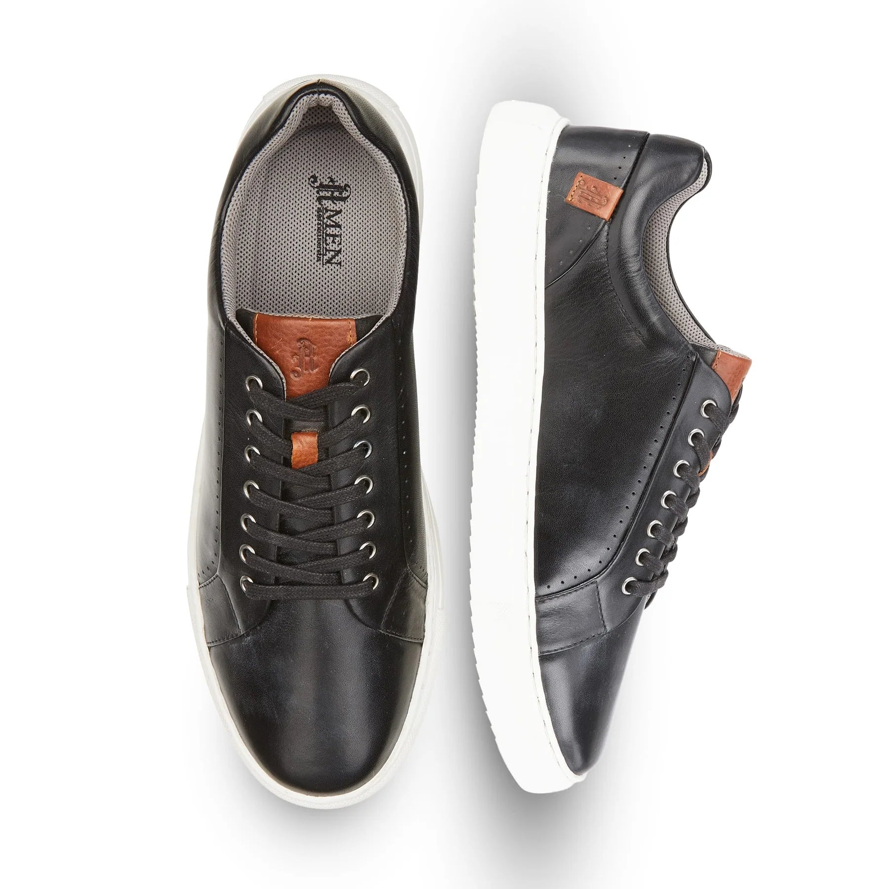 Cavan Leather Trainer - Black