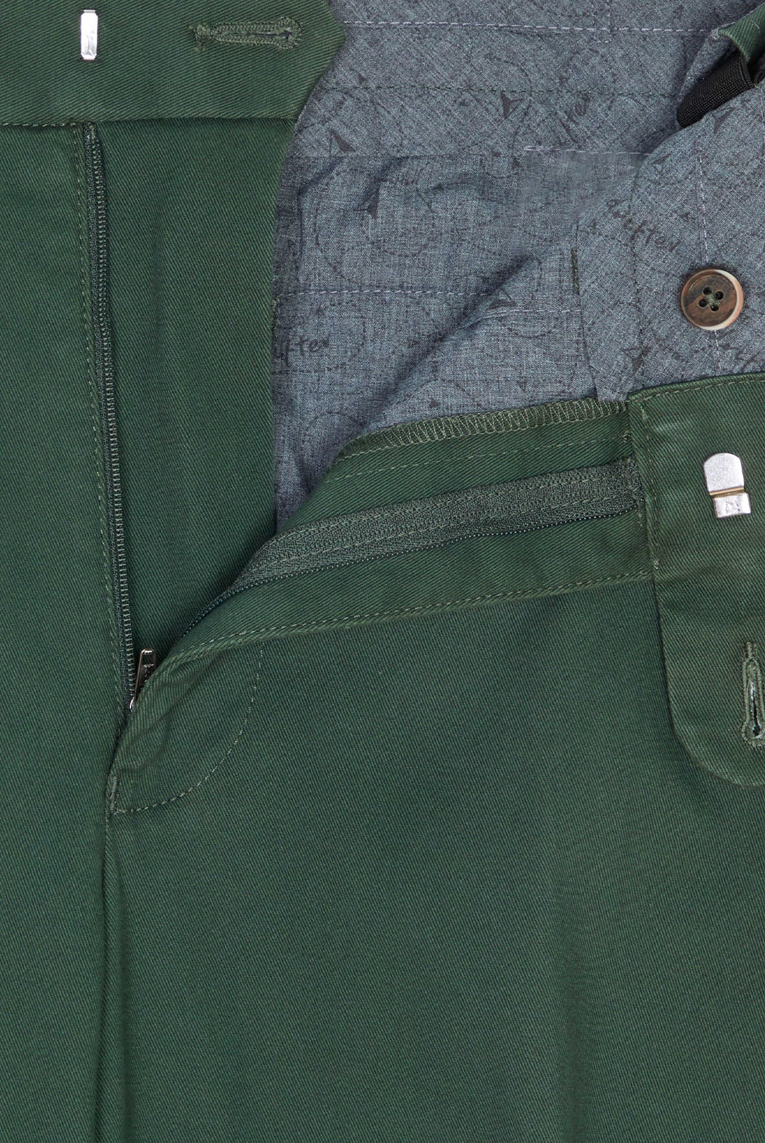 Driscol Cotton Straight Leg Chino - Green