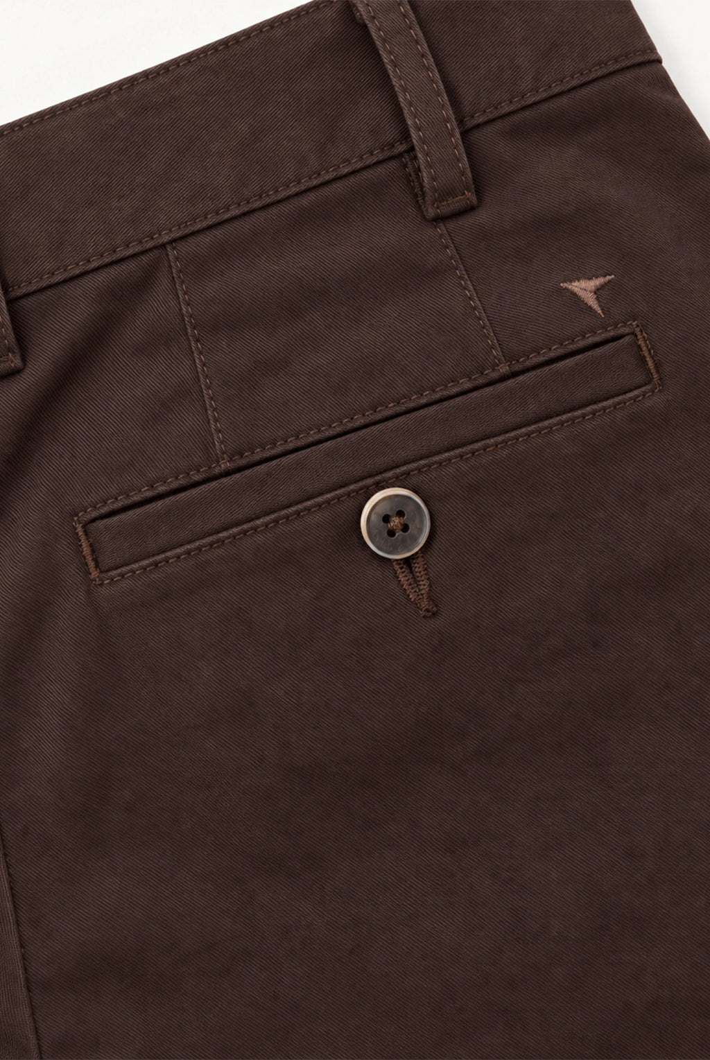 Driscol Cotton Straight Leg Chino - Chocolate Brown