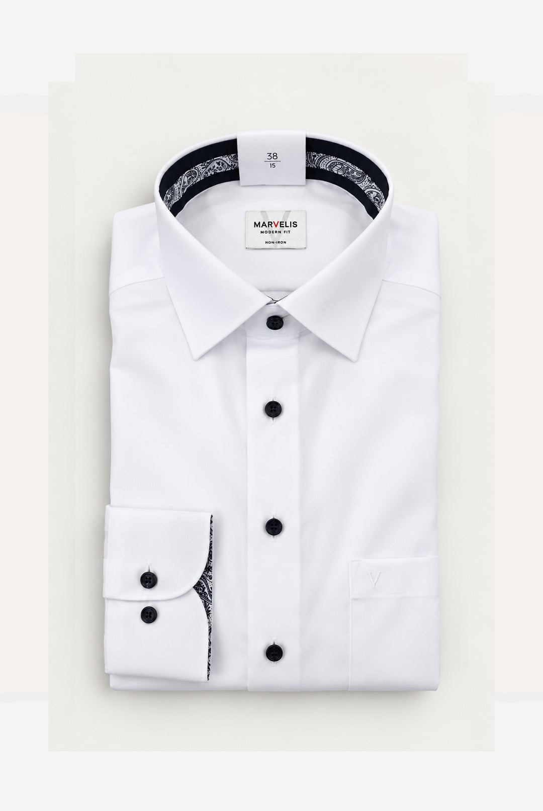 Non-Iron Cotton Shirt - White