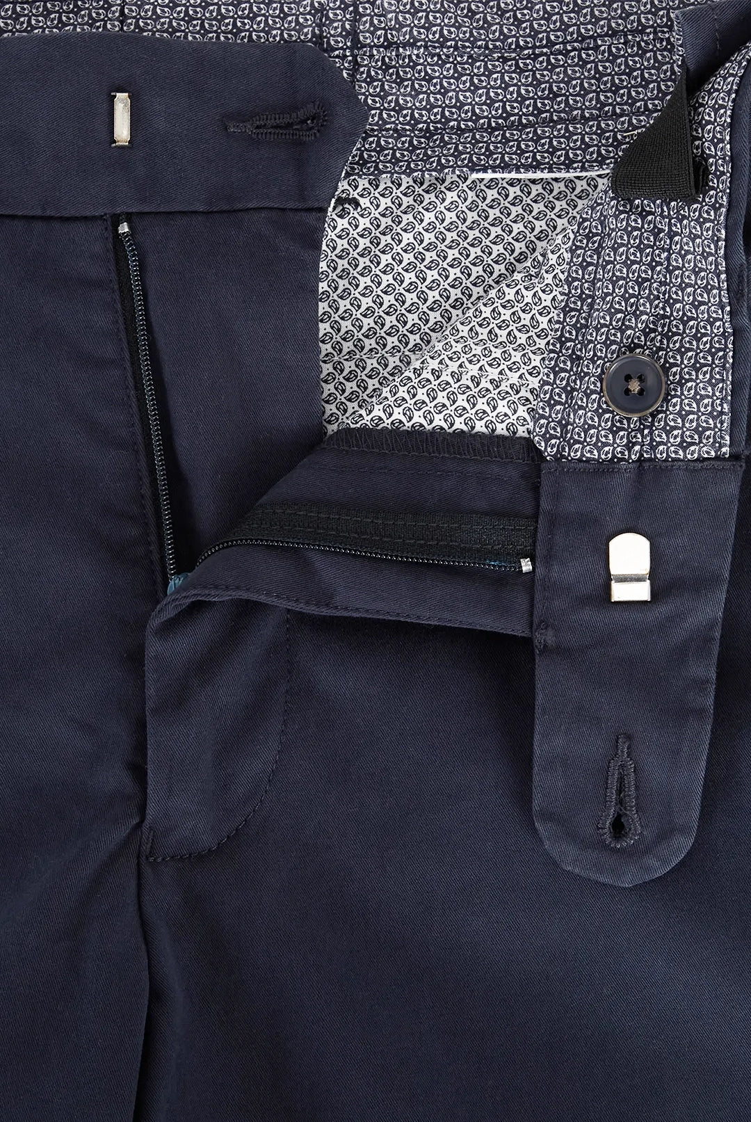 Driscol Cotton Straight Leg Chino - Navy