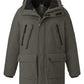 Parker Style Hooded Coat - Dark Olive