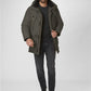 Parker Style Hooded Coat - Dark Olive