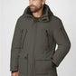 Parker Style Hooded Coat - Dark Olive