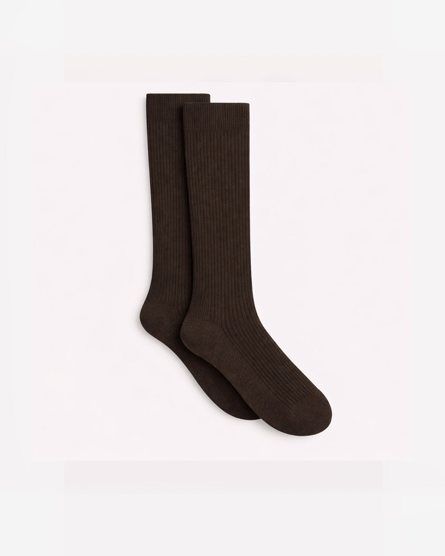 Immaculate™ - HJ77 Long Wool Rich Socks (with Lycra®) - Dark Brown