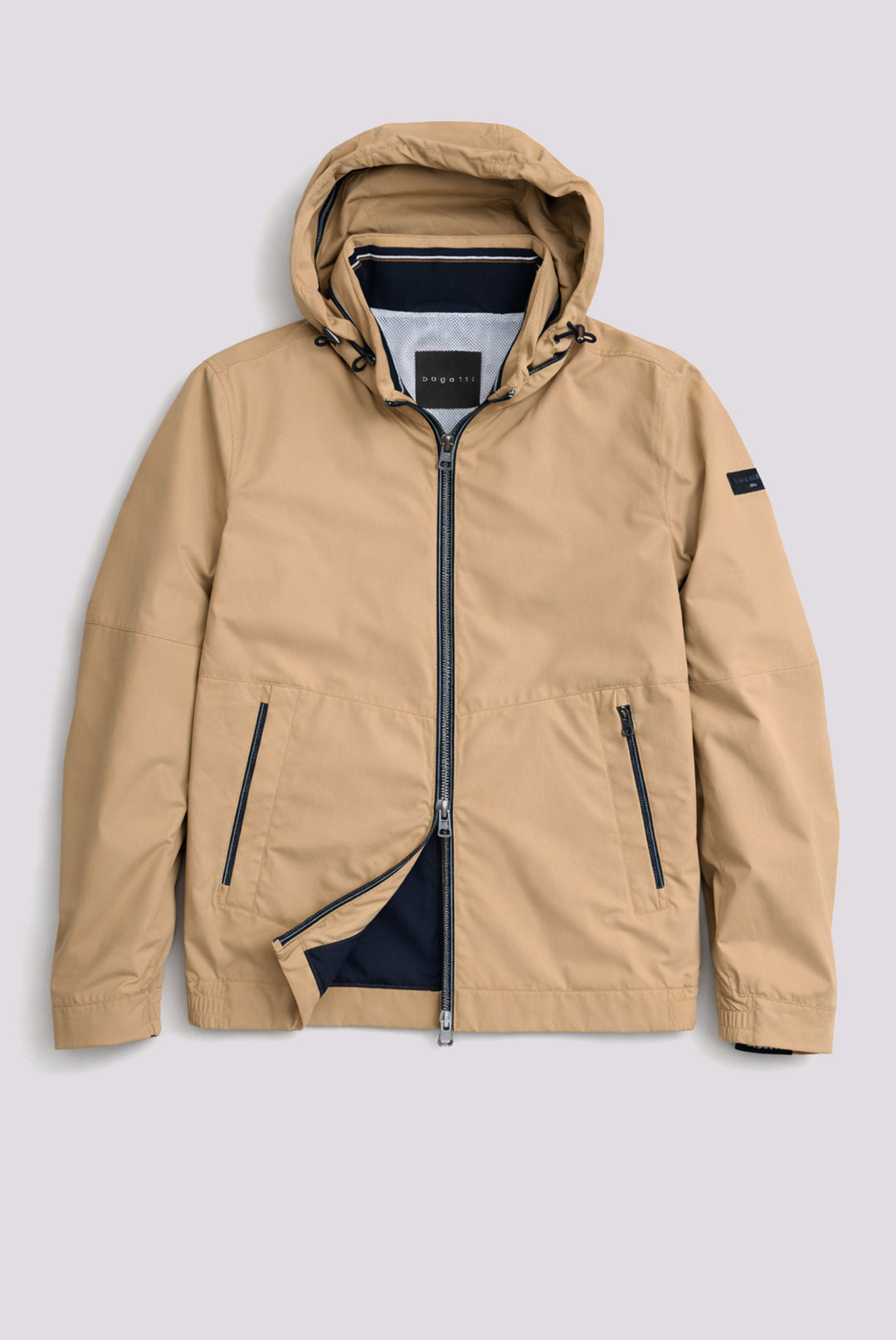 Bugatti Lightweight Showerproof Raincoat – Beige