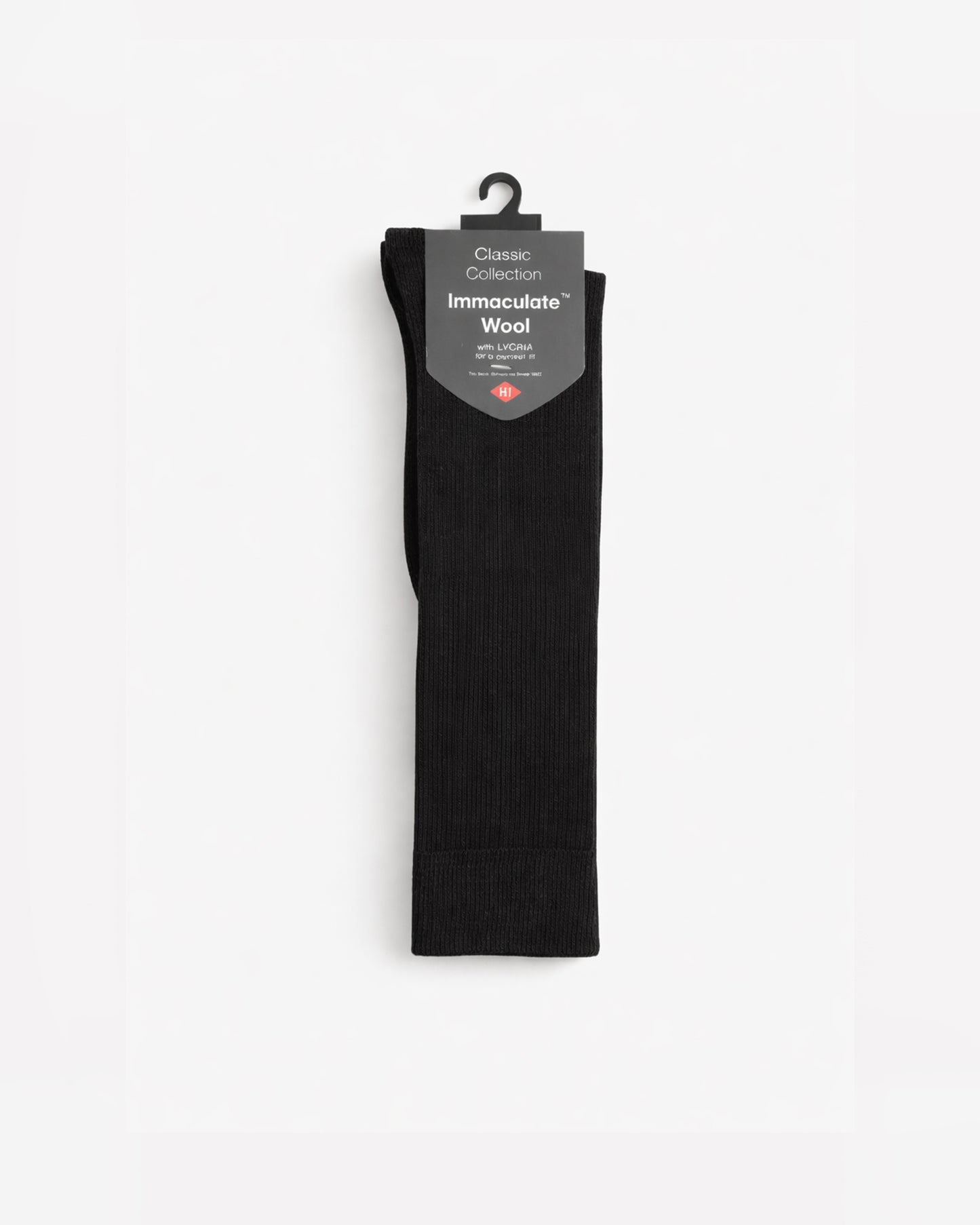 Immaculate™ - HJ77 Long Wool Rich Socks (with Lycra®) - Black