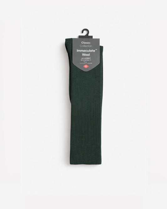 Immaculate™ - HJ77 Long Wool Rich Socks (with Lycra®) - Green