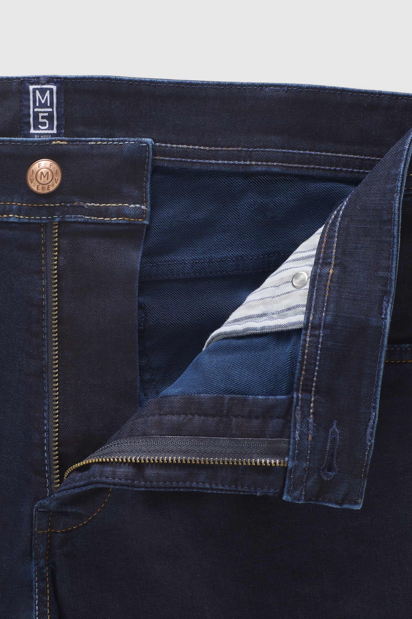 M5 Clean Dark Denim - Rainbow Stitch