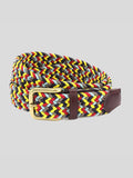 35mm Yellow/ Navy/Red Elastic Belt