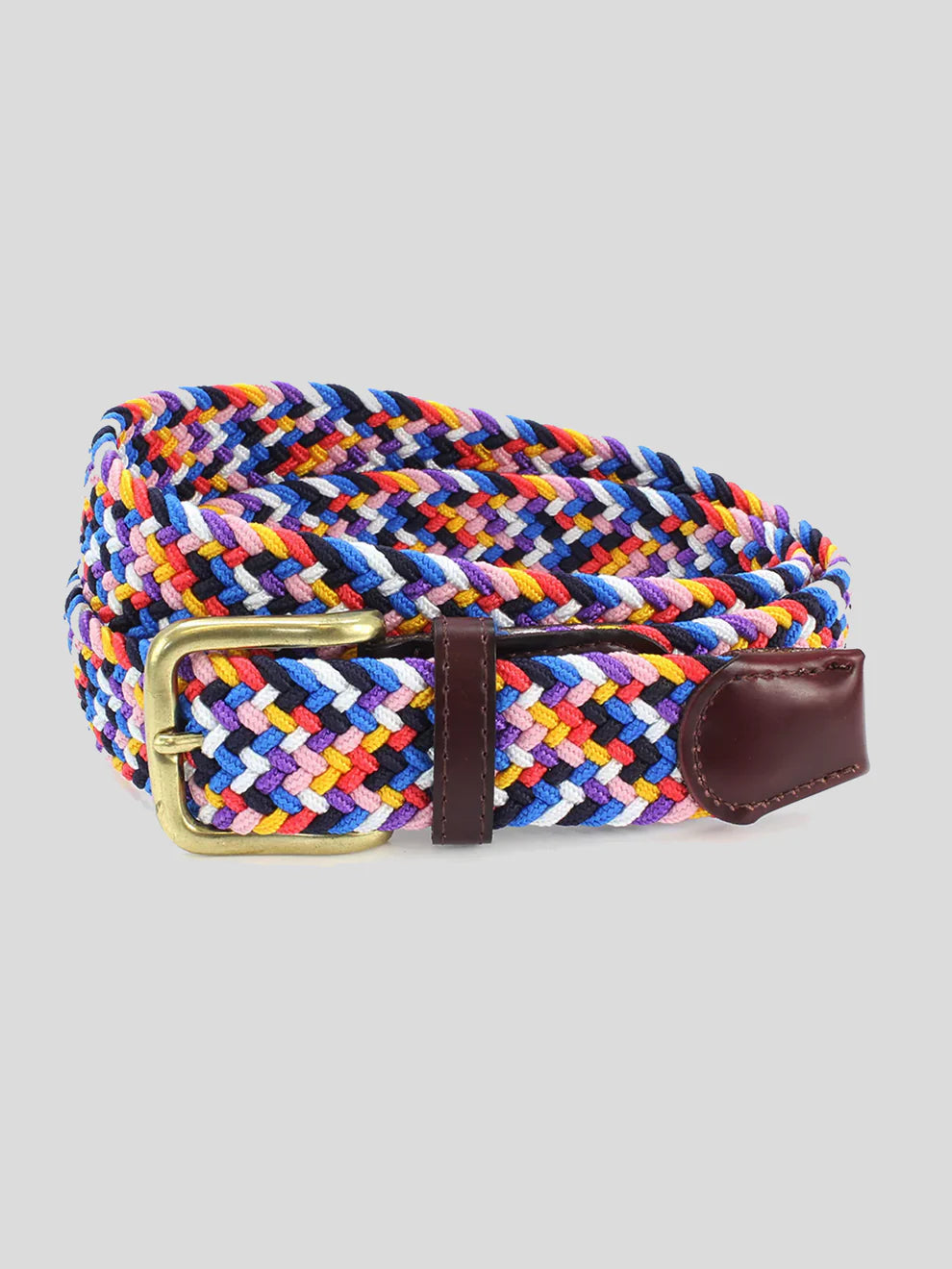 35mm Blue/Yellow/Pink Elastic Belt