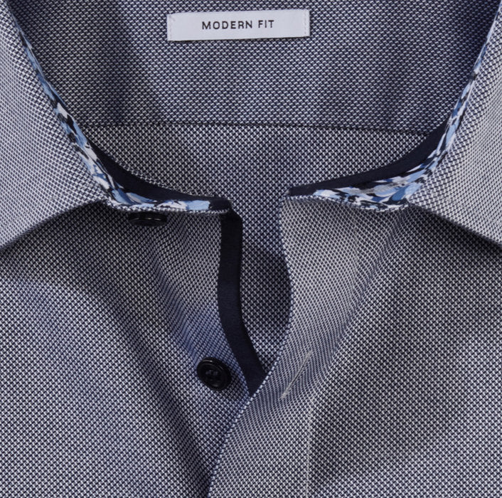 OLYMP Tendenz Modern Fit, Business Shirt, New Kent, Grey with Trick