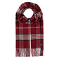 Cashmink Plaid Check Scarf - Burgundy