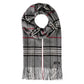 Cashmink Plaid Check Scarf - Grey