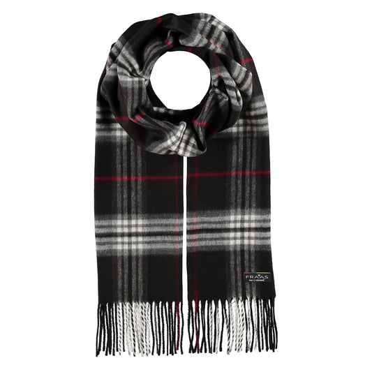 Cashmink Plaid Check Scarf - Black