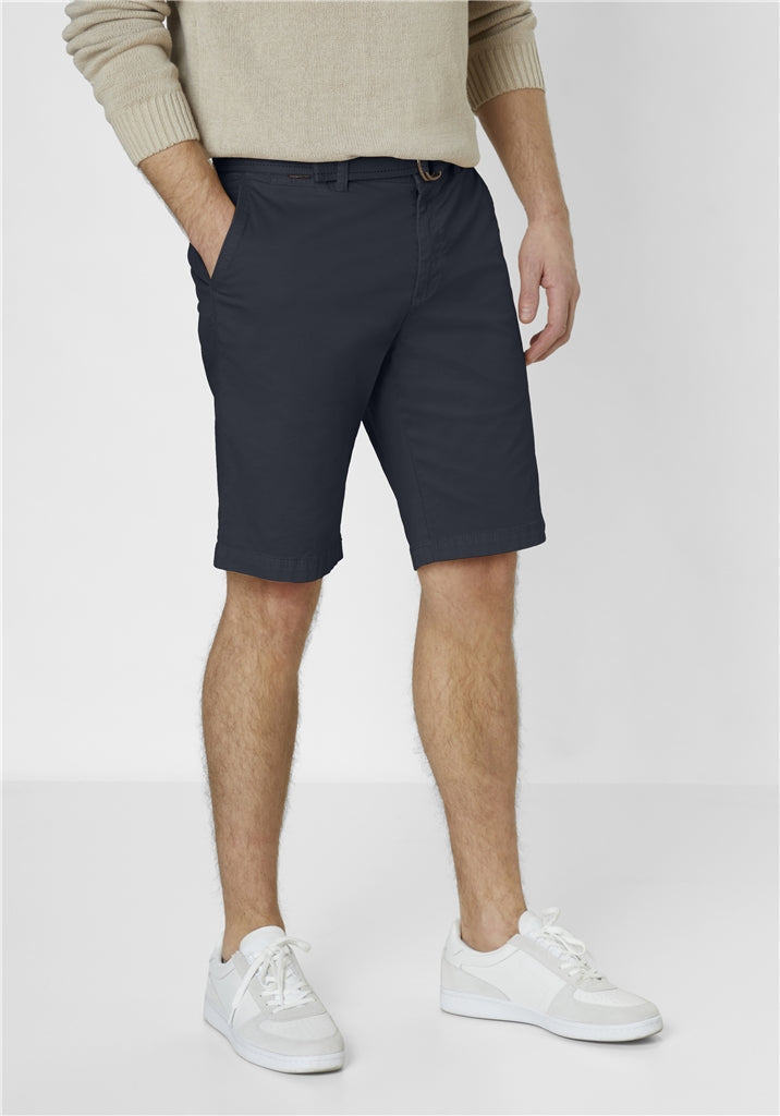 Cotton Tailored Shorts - Navy