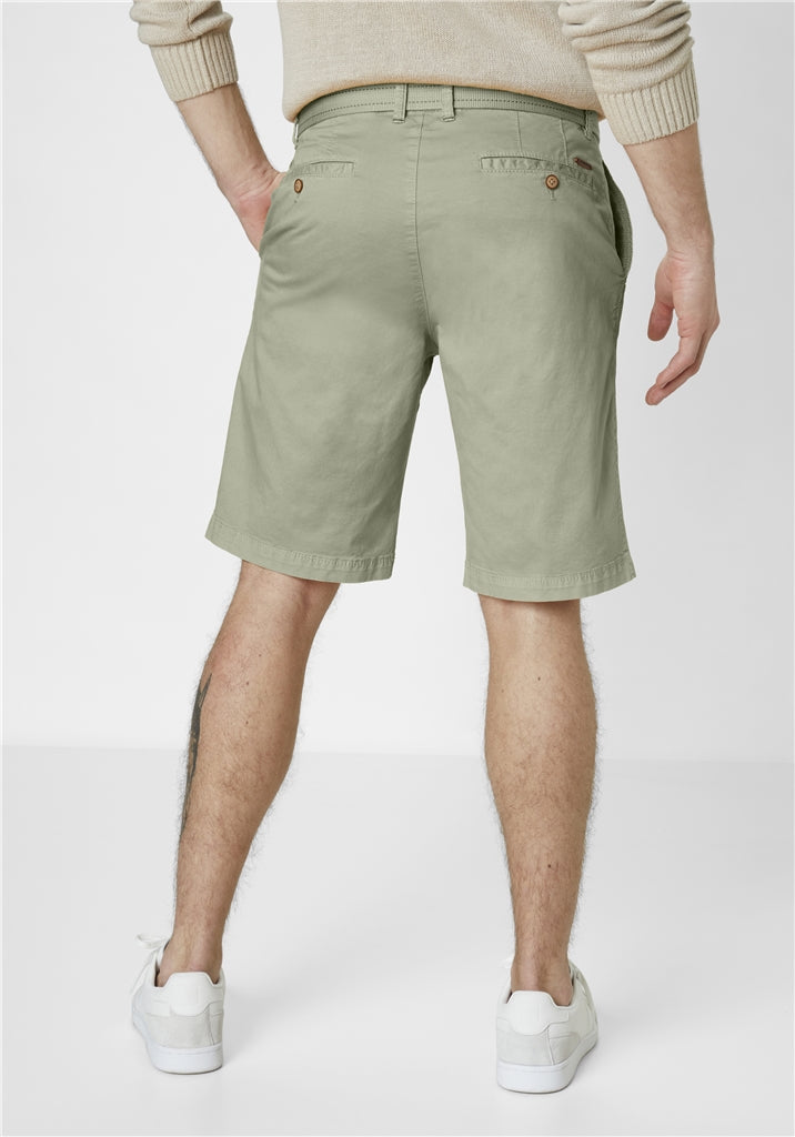 Cotton Tailored Shorts - Khaki