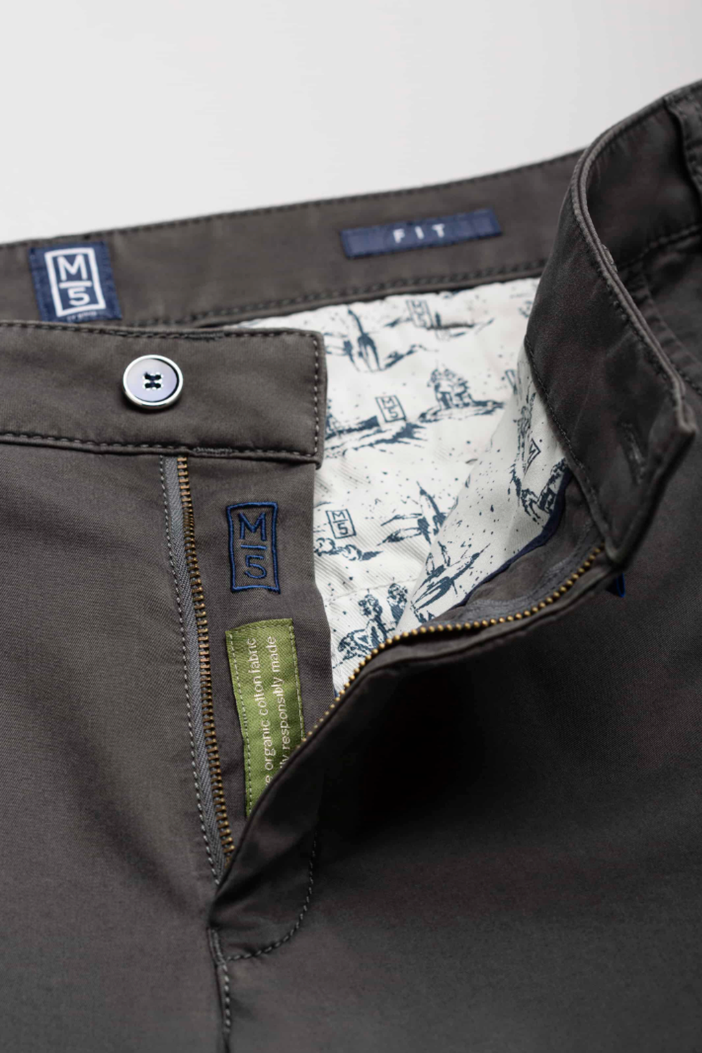 M5 Stretch Cotton Chino - Charcoal