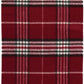 Cashmink Plaid Check Scarf - Burgundy