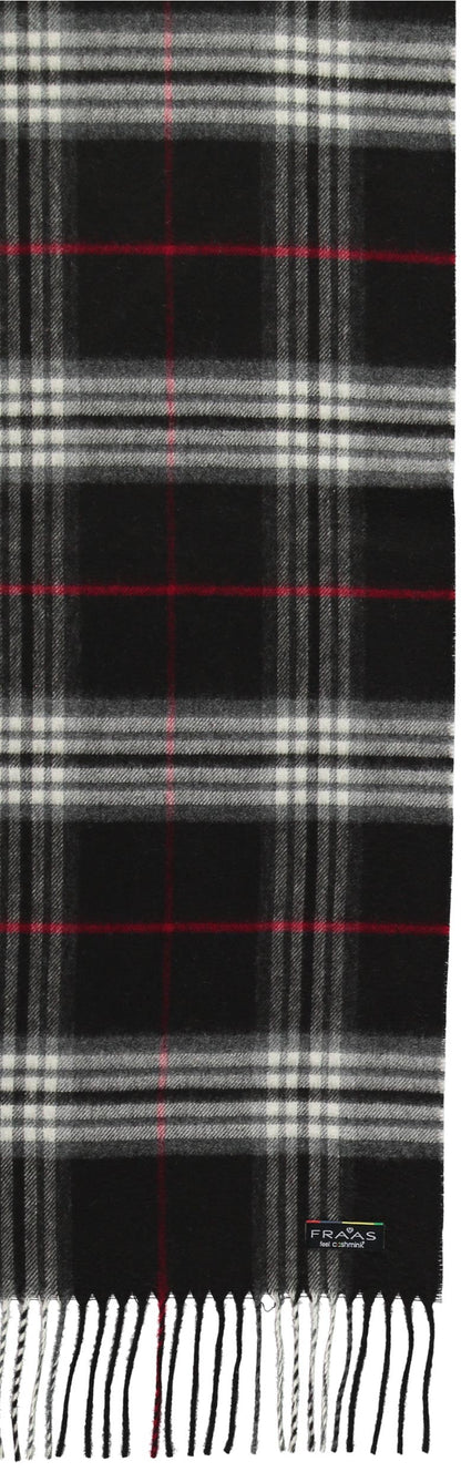 Cashmink Plaid Check Scarf - Black