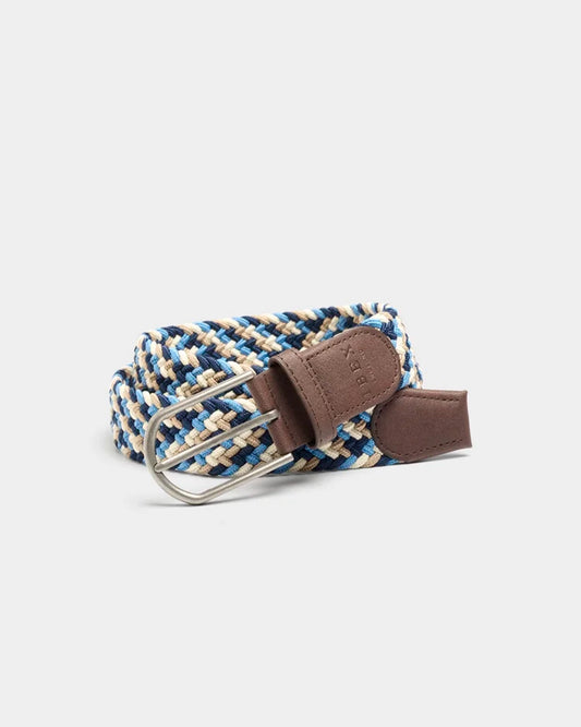 Stretch Woven Belt - Navy | Blue | Beige 9214